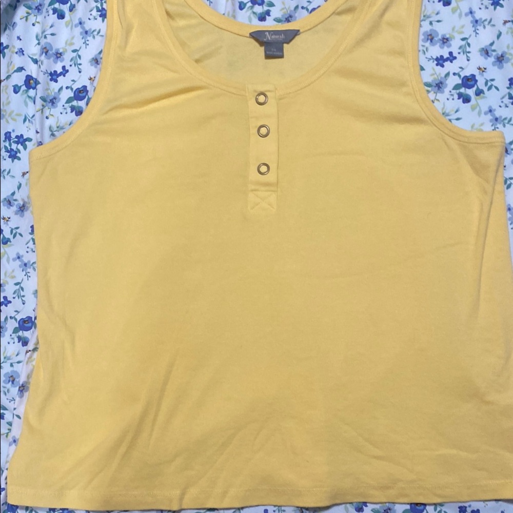 Xhilaration Women's Bright Yellow Tank Top